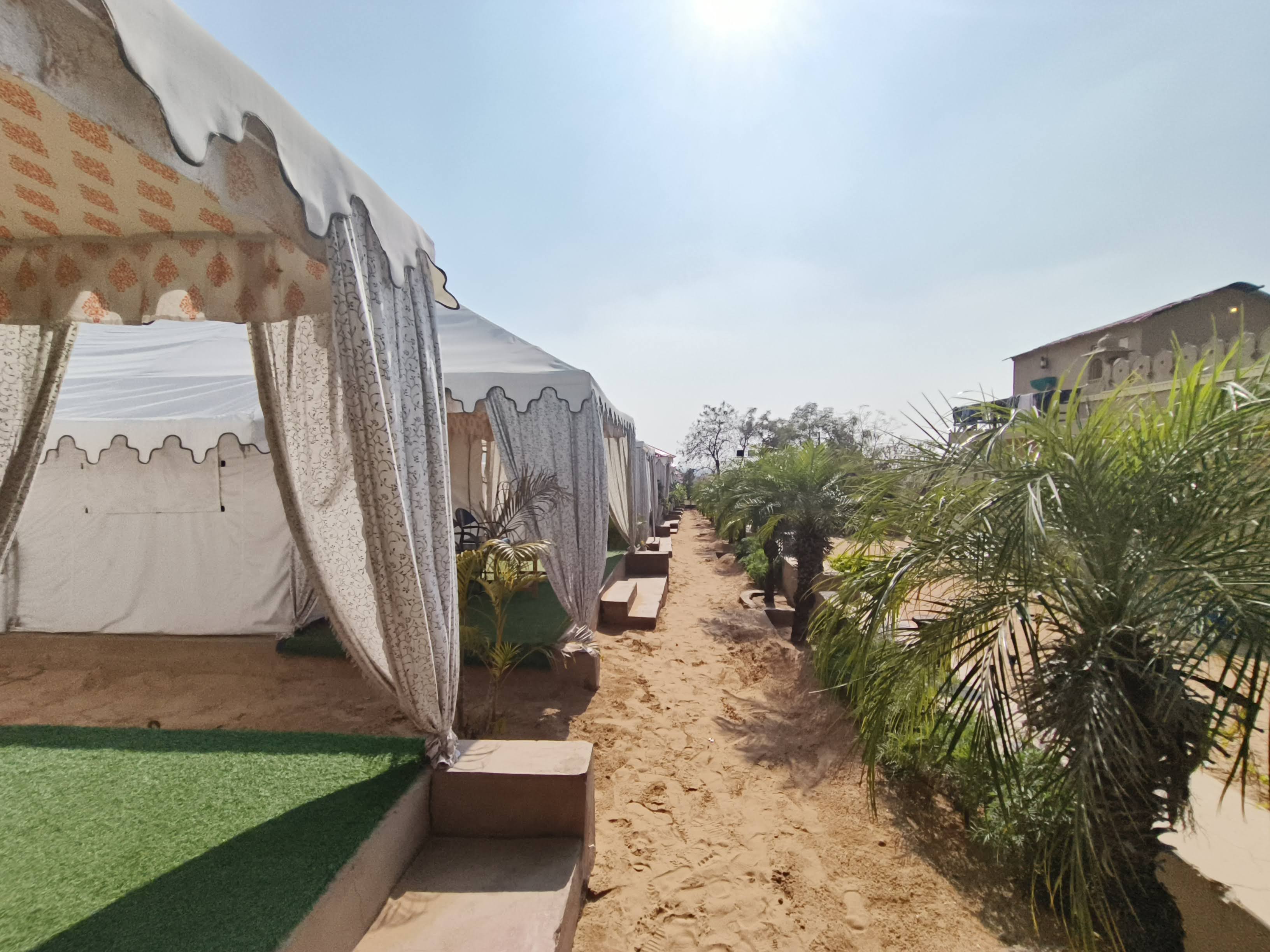 Experience the beauty, warmth & peaceful charm of Oasis Desert Camp by day.