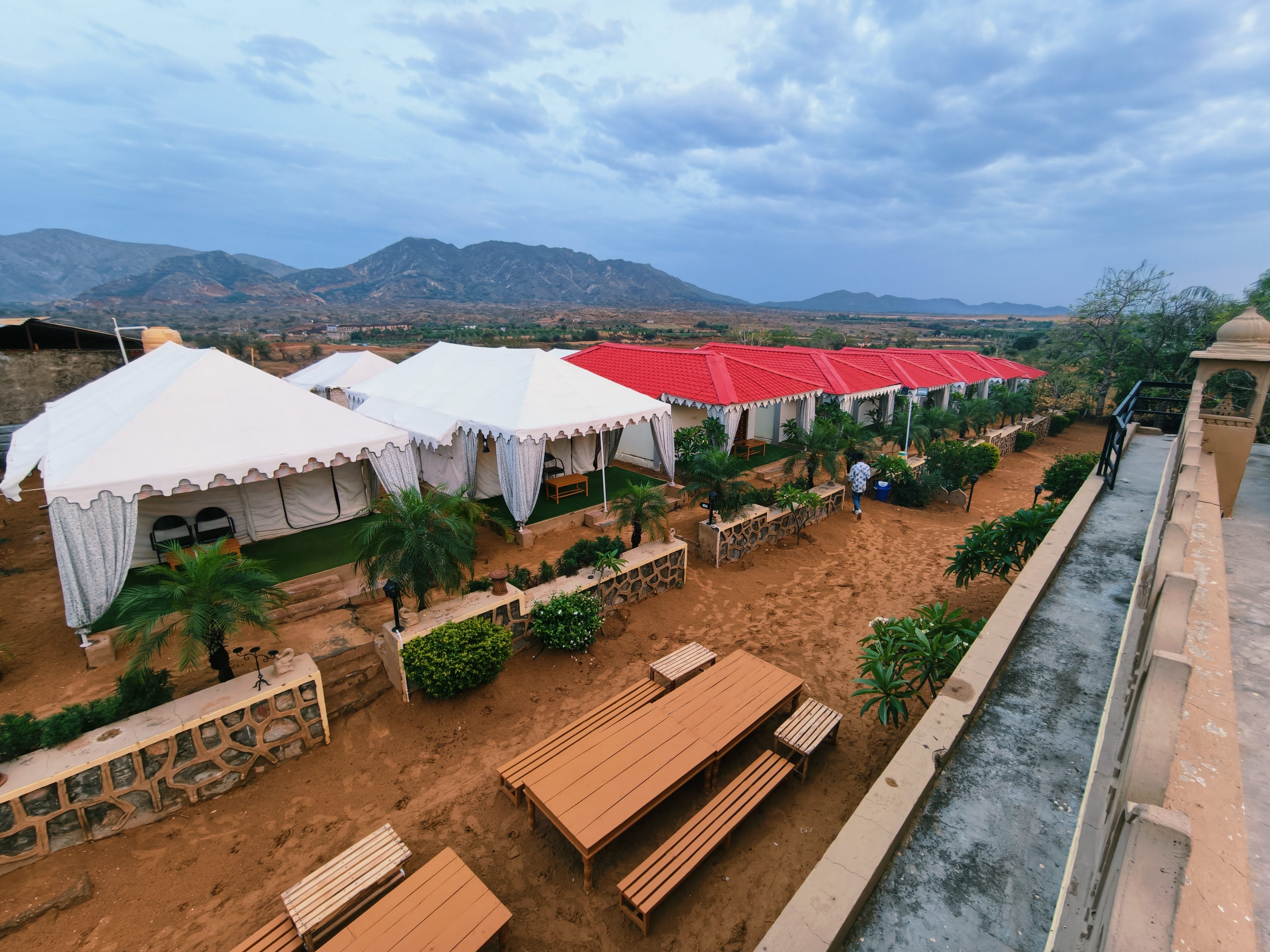 Experience the beauty, warmth & peaceful charm of Oasis Desert Camp by day.