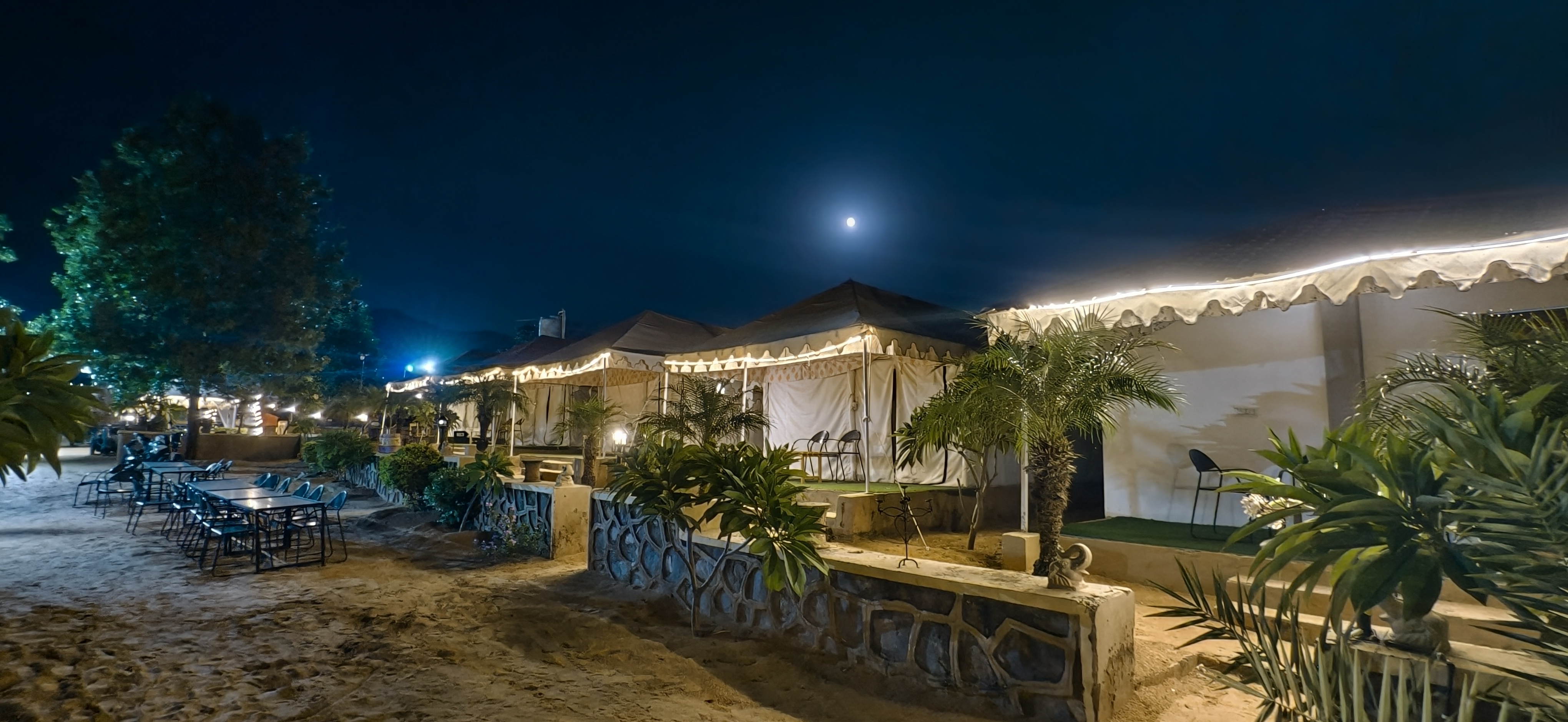 Where desert nights come alive with lights, music, bonfire & Rajasthani charm. ✨