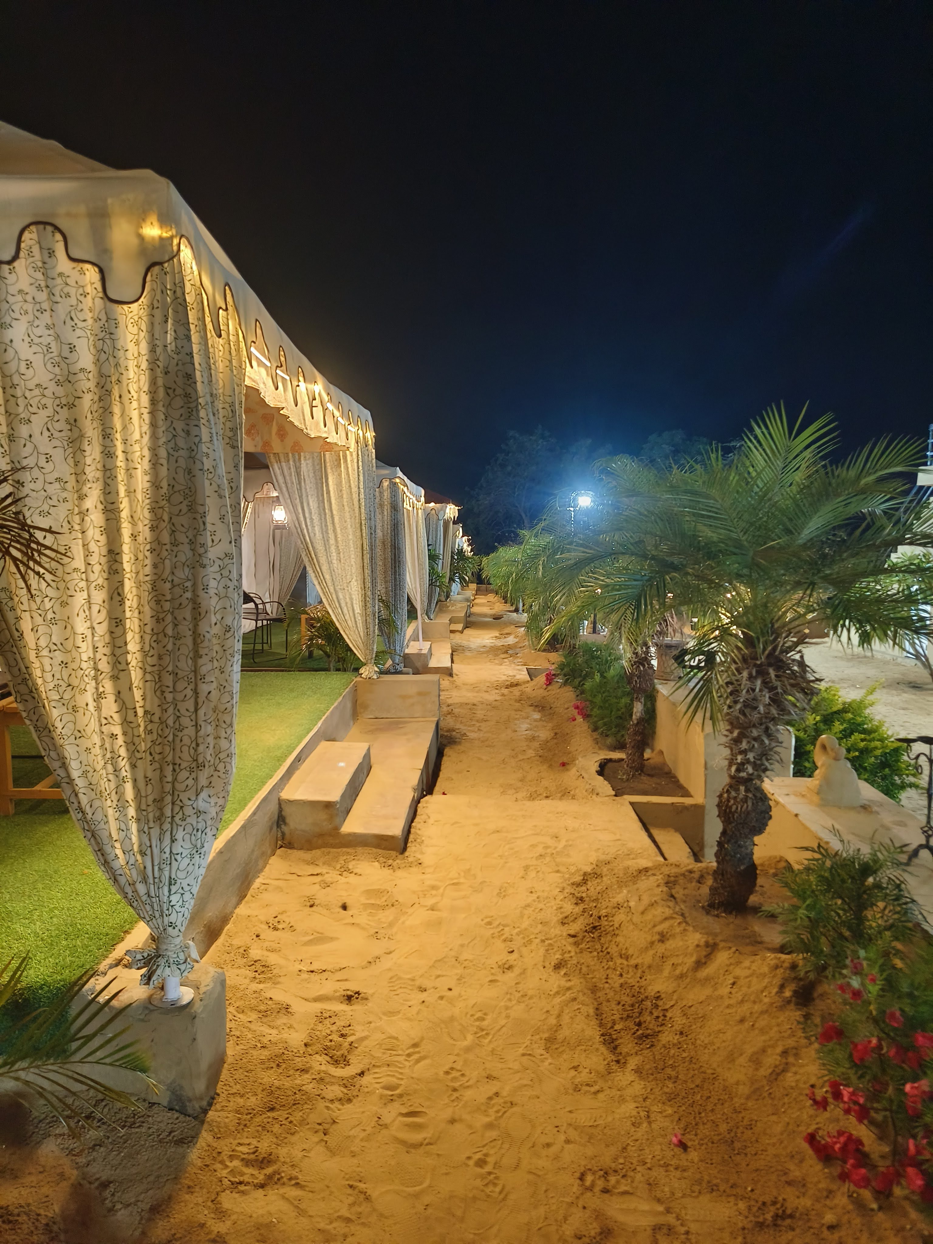 Where desert nights come alive with lights, music, bonfire & Rajasthani charm. ✨
