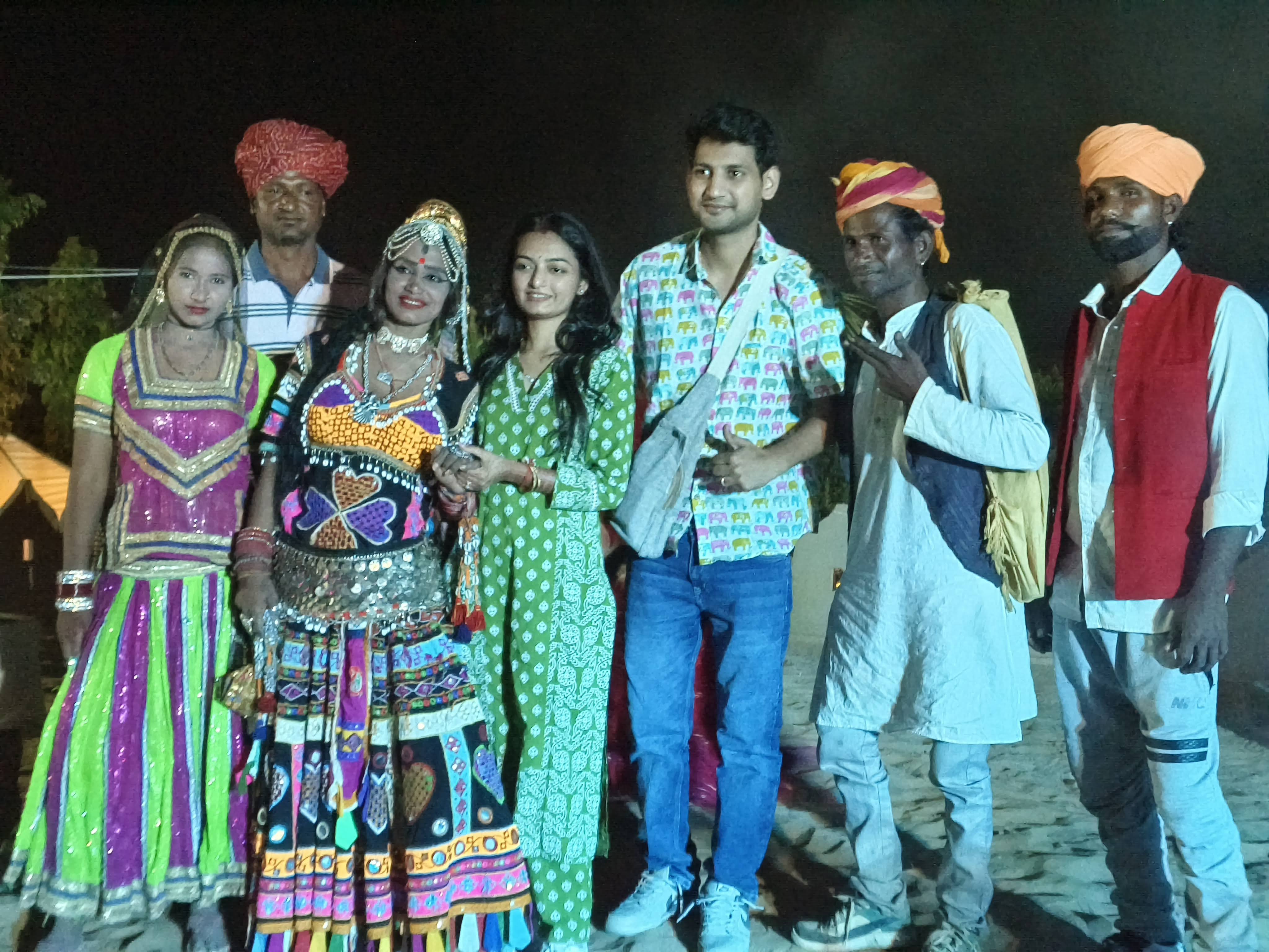 Folk Dance, Music, Bonfire & the vibrant traditions of Rajasthan.