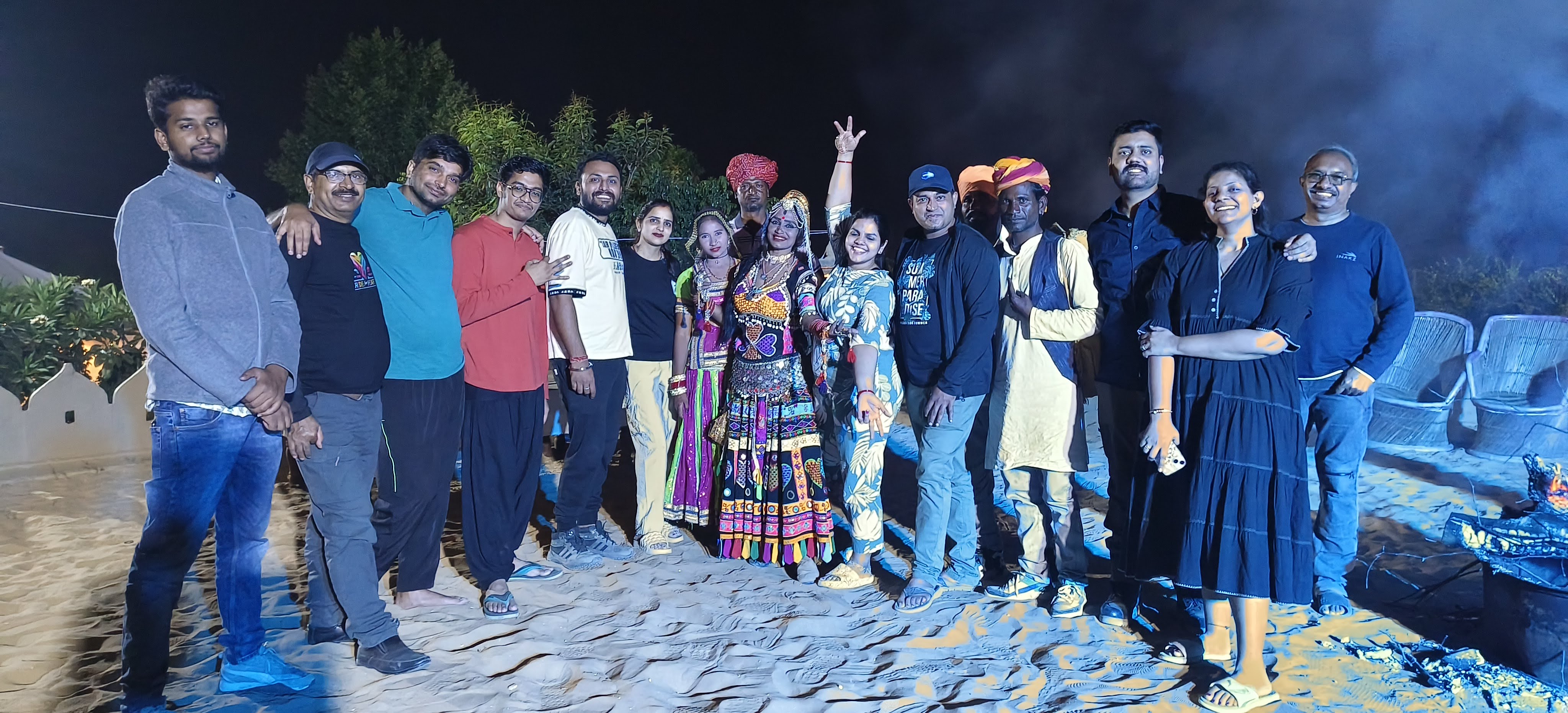 Folk Dance, Music, Bonfire & the vibrant traditions of Rajasthan.