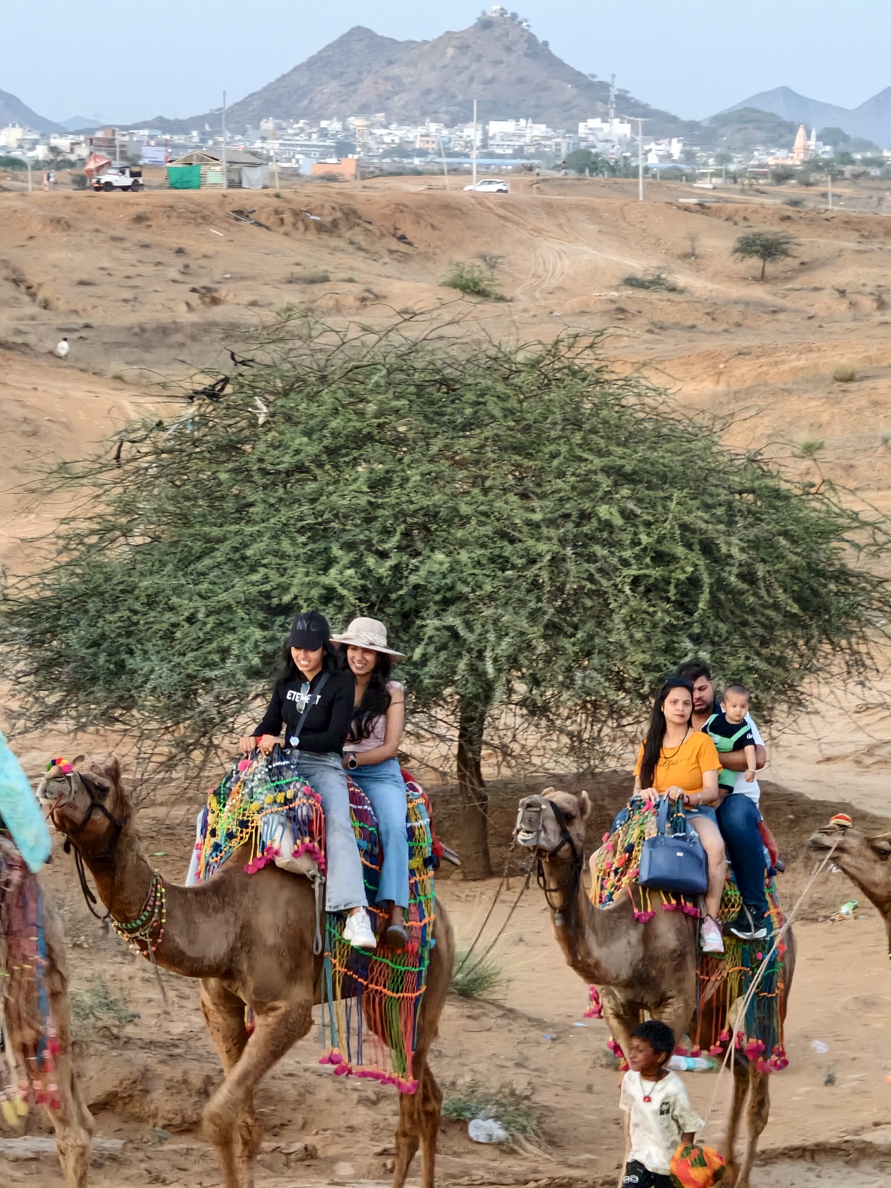 Ride through the golden dunes and experience the timeless charm of Rajasthan. 🐪✨