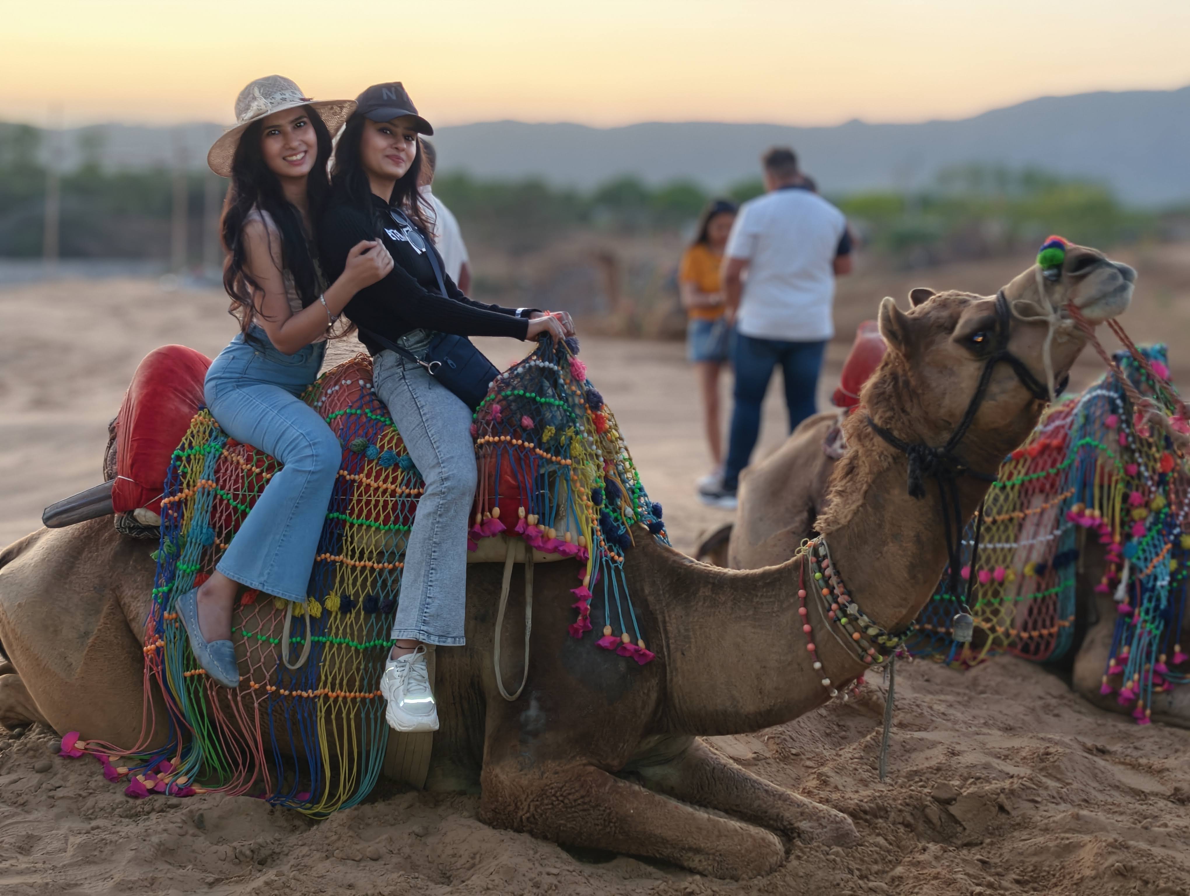 Ride through the golden dunes and experience the timeless charm of Rajasthan. 🐪✨