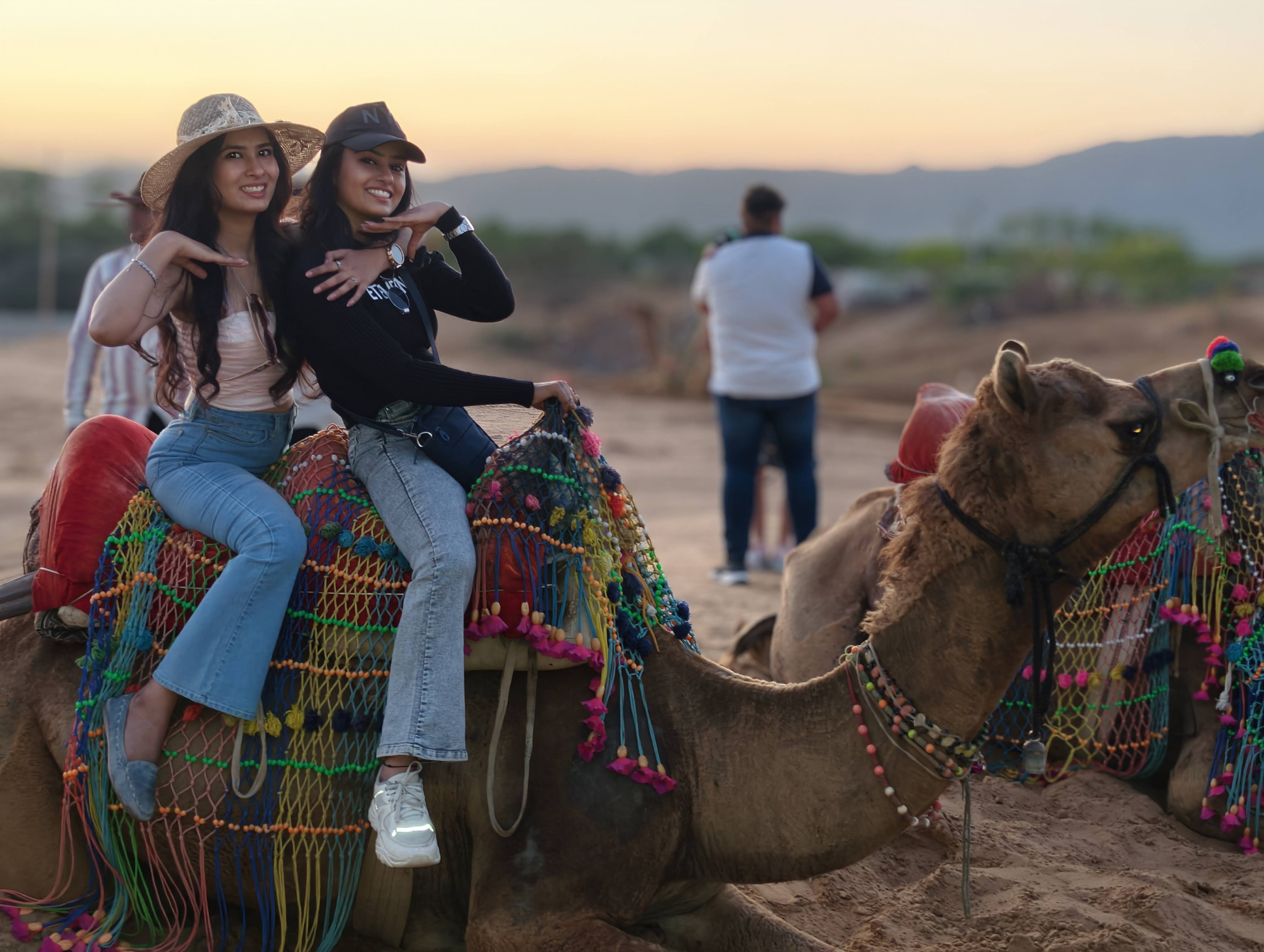 Ride through the golden dunes and experience the timeless charm of Rajasthan. 🐪✨